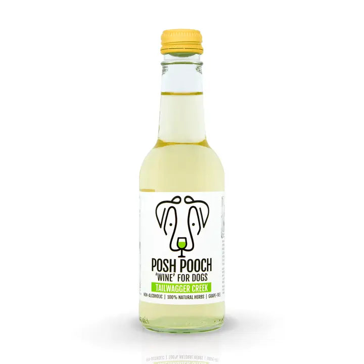 Woof&Brew Posh Pooch Dog 'wine' Treat - Pet Wipes & Poo Bags