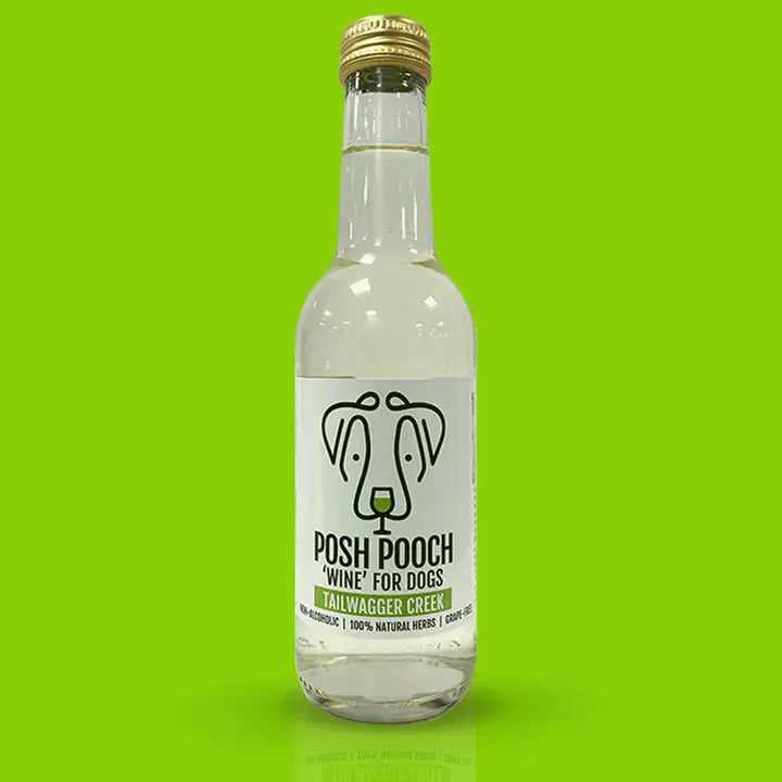 Woof&Brew Posh Pooch Dog 'wine' Treat Duo Pack - Pet Wipes & Poo Bags