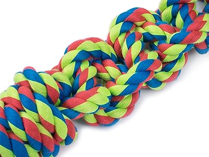 Petface Toyz Rope Ball Tugger Dog Toy - Pet Wipes & Poo Bags