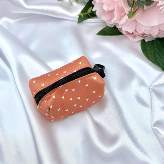 Cinnamon Hearts Poop Bag Holder