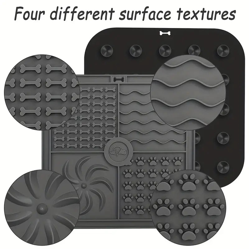 Lick Mat for Dogs - Silicone - Pet Wipes & Poo Bags