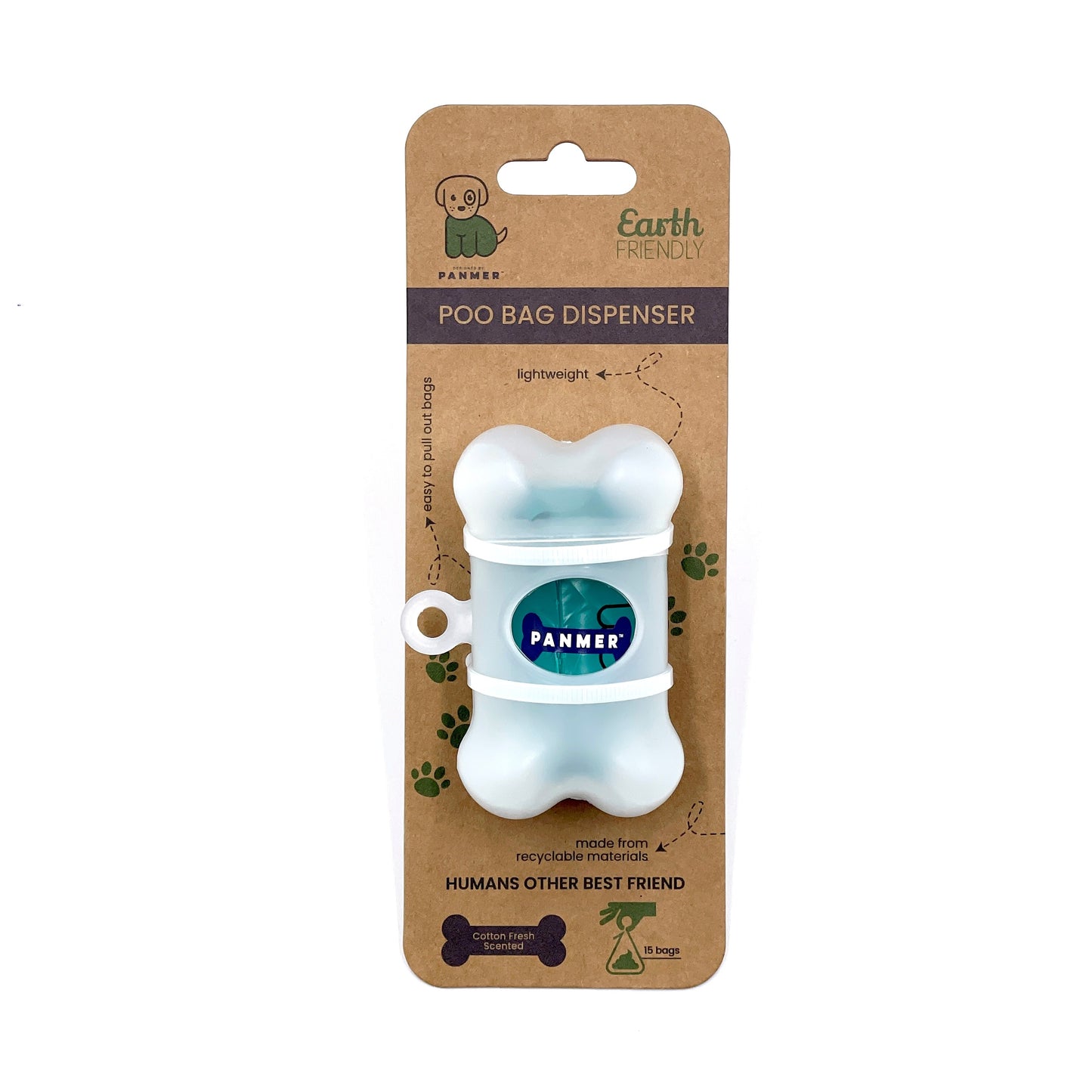 Poo Bag Dispenser + FREE ROLL - Pet Wipes & Poo Bags