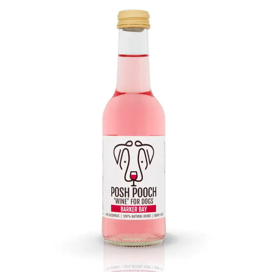 Woof&Brew Posh Pooch Dog 'wine' Treat - Pet Wipes & Poo Bags