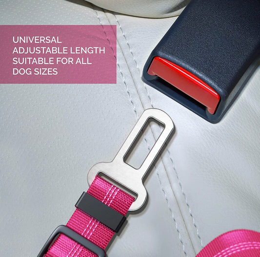 Seat Belt for Dogs - Pet Wipes & Poo Bags