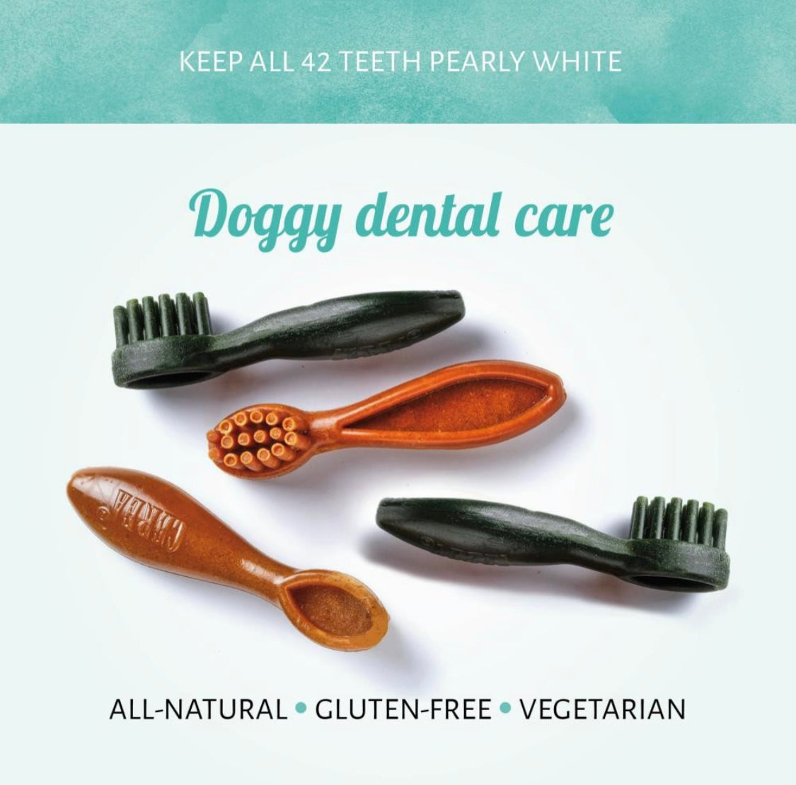 Antos - Cerea Brush Chews - Vegetarian - Assorted - Pet Wipes & Poo Bags