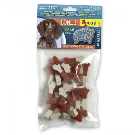 Antos Dental D’light Bones - 100g - Pet Wipes & Poo Bags