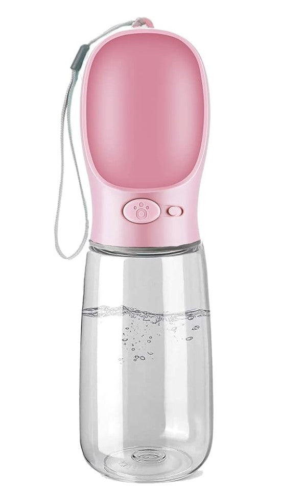 Dog Water Bottle - Portable - Pet Wipes & Poo Bags