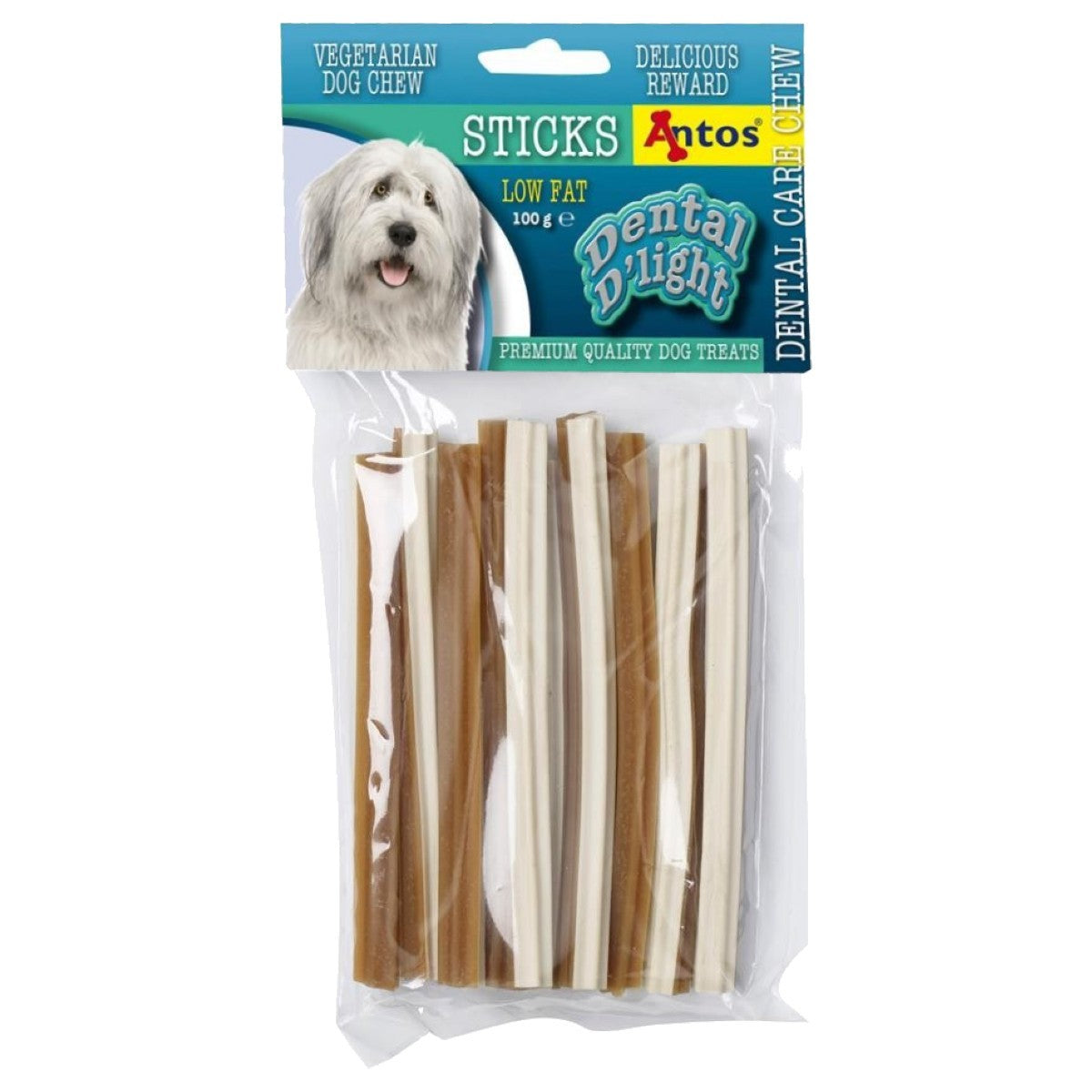 Antos Dental D'light Sticks 100g - Pet Wipes & Poo Bags