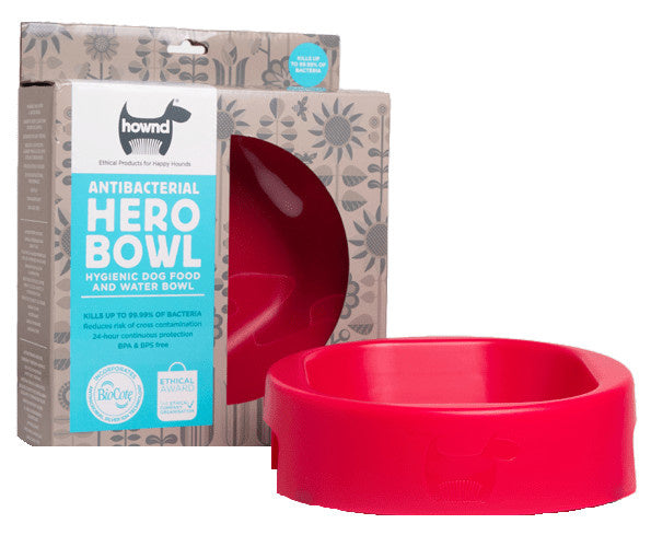 HERO BOWL RED - Pet Wipes & Poo Bags