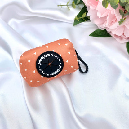 Cinnamon Hearts Poop Bag Holder