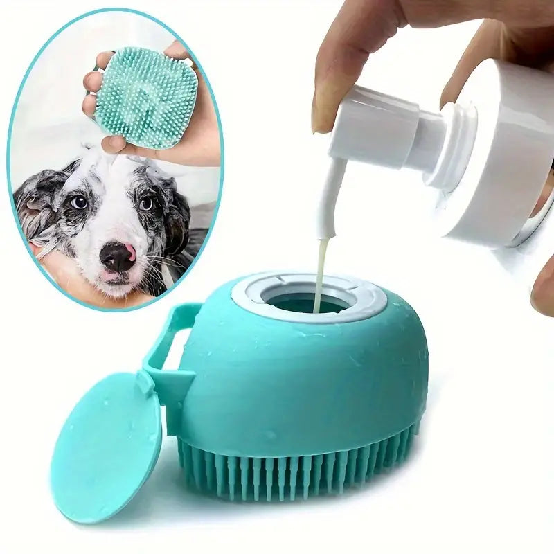 Pet Shampoo Brush - Silicone - Pet Wipes & Poo Bags