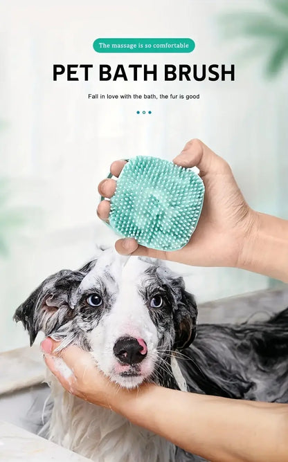 Pet Shampoo Brush - Silicone - Pet Wipes & Poo Bags