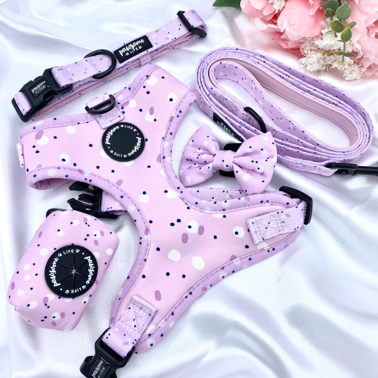 Lilac Love Poop Bag Holder