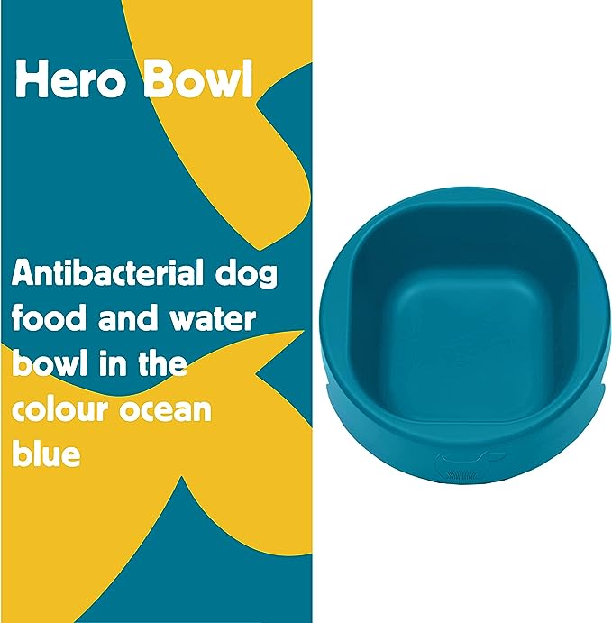 HOWND Hero Bowl Ocean Blue - Small 18cm - Pet Wipes & Poo Bags