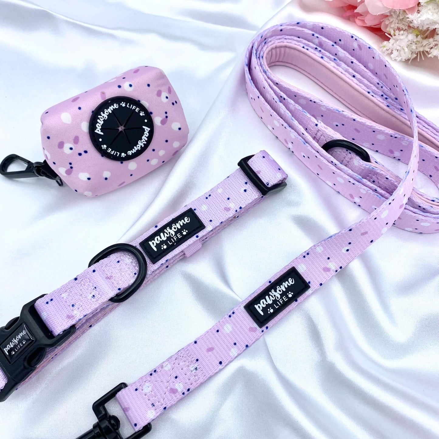 Lilac Love Poop Bag Holder