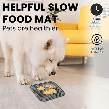 Lick Mat for Dogs - Silicone - Pet Wipes & Poo Bags