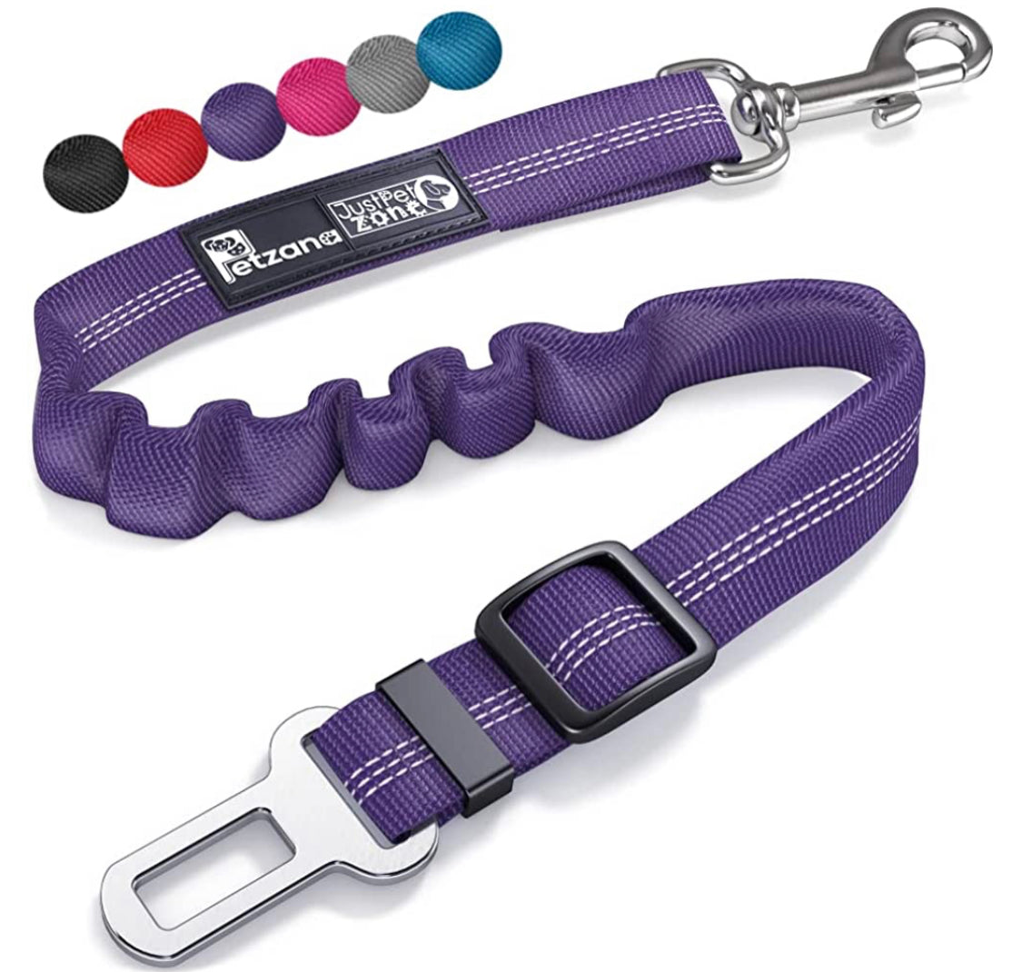 Seat belt lead for clearance dogs