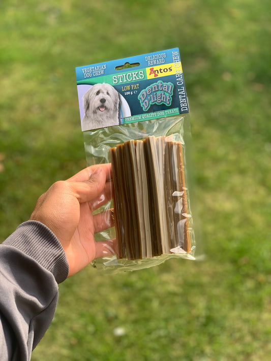 Antos Dental D'light Sticks 100g - Pet Wipes & Poo Bags