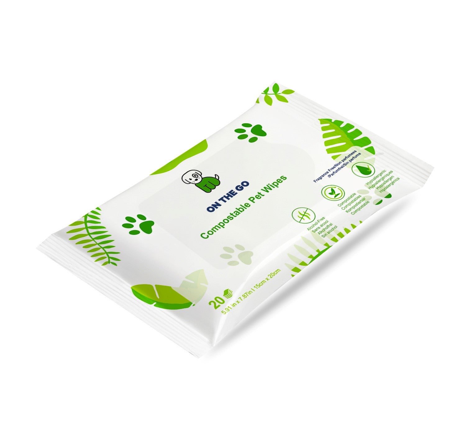 HAPPY PLANET PACK Pet Wipes Poo Bags Compostable Biodegradable